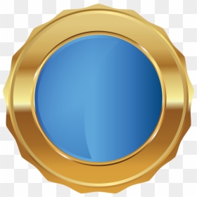 Transparent Gold Badge Png - Blue Seal Png, Png Download - gold badge png