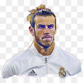 Transparent Gareth Bale Png - Gareth Bale Face, Png Download - man bun png