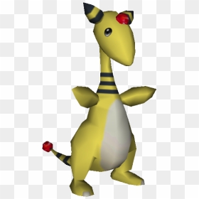 Download Zip Archive - Ampharos Stadium 2, HD Png Download - ampharos png