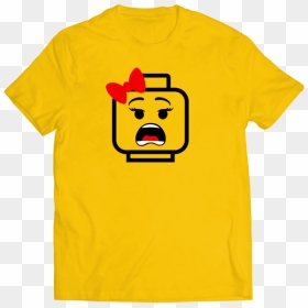 Transparent Lego Head Png - Yellow Fila Shirt, Png Download - lego head png