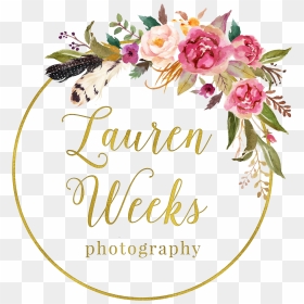 Logo10lauren Weeks Wedding Logo Png - Flower Crown Logo Design, Transparent Png - wedding logo png