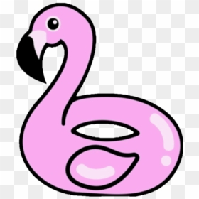 Flamingo Pool Float Clipart Graphic Black And White - Clipart Flamingo Pool Float, HD Png Download - pink flamingo png
