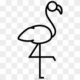 Pink Flamingo Coloring Page - Colouring For Flamingo Page, HD Png Download - pink flamingo png