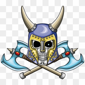 Illustration Of Warrior Undead Skull With Fantastic, HD Png Download - undead png
