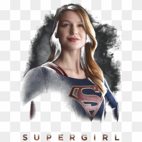 Supergirl Stand Tall Juniors Tank - Melissa Benoist Supergirl Full, HD Png Download - melissa benoist png