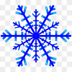 Blue Snowflake - Pink Snowflakes Clipart, HD Png Download - blue snowflake png