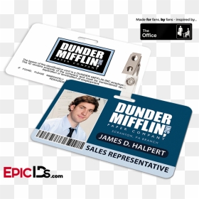 The Office Identification Badge-dunder Mifflin Sales - Dunder Mifflin Pam Name Tag, HD Png Download - sales tag png