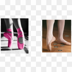 Picture - Hot Pink Ballerina Shoes, HD Png Download - pointe shoes png