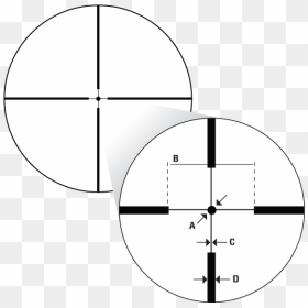 The Reticle Features Thick Outer Posts For Fast Target - Circle, HD Png Download - target reticle png
