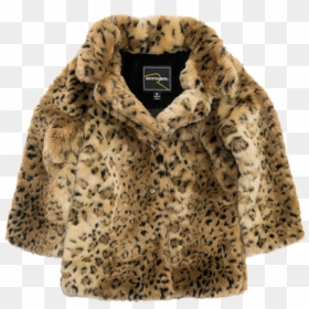 Leopard Fur Coat Png Image - Real Fur Coat Png, Transparent Png - fur coat png