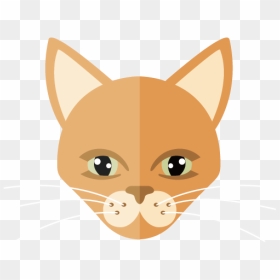 Cat Euclidean Vector Kitten - Kawaii Fox, HD Png Download - kitten face png