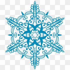 Snowflake Hd Png, Transparent Png - blue snowflake png