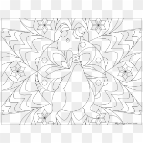 Ampharos Pokemon Coloring Page - Coloring Pages Pokemon Rattata Cute, HD Png Download - ampharos png