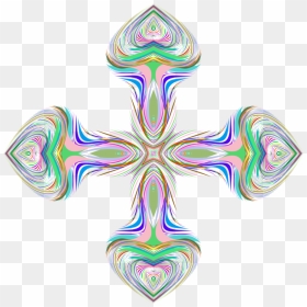 Pink,symmetry,symbol - Clip Art, HD Png Download - christianity symbol png