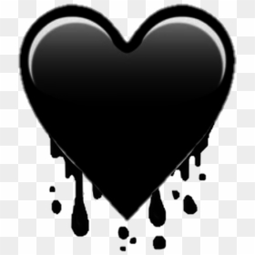#heart #dark #slime #sad #goth #love #gothic #aesthetic - Dripping Heart Effect Picsart, HD Png Download - gothic heart png