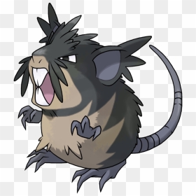 Raticate Alola Form By Maniraptavia - Pokemon Mega Alolan Raticate, HD Png Download - raticate png