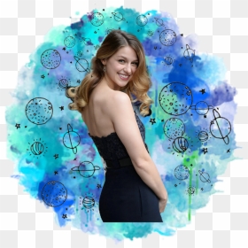 Melissabenoist Supergirl Planets Blue - Girl, HD Png Download - melissa benoist png
