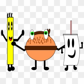 A Burger Sandwich, Fries And A Drink Png Icons - Clip Art, Transparent Png - burger and fries png