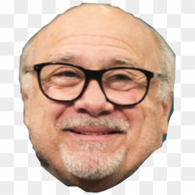 #danny #devito #mustache #beard #glasses #oldman #elderly - Danny Devito Face Png, Transparent Png - danny devito face png