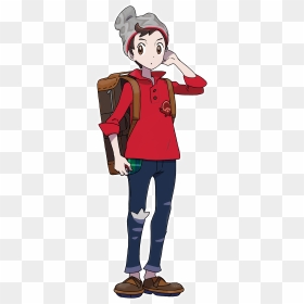 Art Id - - Pokemon Sword And Shield Protagonist, HD Png Download - shield and sword png