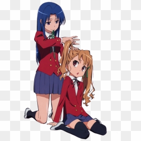 Toradora Taiga And Ami, HD Png Download - taiga aisaka png