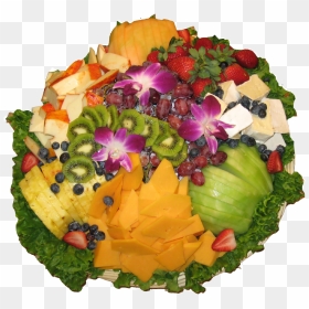Cheese And Fruit Tray Clipped Rev - Bouquet, HD Png Download - garnish png