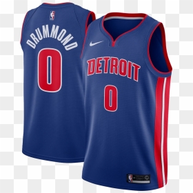 Detroit Pistons Drummond Jersey, HD Png Download - andre drummond png
