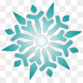 Snowflake Ice Blue Svg Clip Arts - Red Snowflake Clipart, HD Png Download - blue snowflake png
