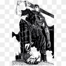 #berserk #guts #animesticker #berserk - Badass Guts The Black Swordsman, HD Png Download - berserk guts png