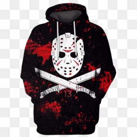 3d Jason Voorhees Friday The 13th Hoodie - Friday The 13th Vector Jason, HD Png Download - jason vorhees png