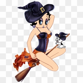 Sexy Witch Betty Boop, Witch, Bb, Witches - Cartoon, HD Png Download - sexy witch png