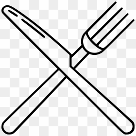 Fork Knife - Fork With Knife Icon Png, Transparent Png - fork knife png