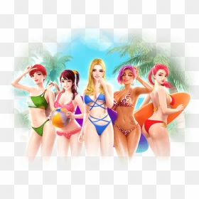 Bikini Paradise Slot Game, HD Png Download - swimsuit model png