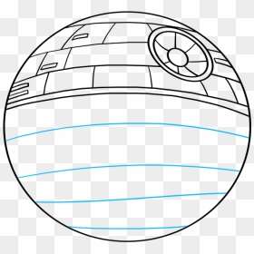 How To Draw Death Star From Star Wars - Draw Star Wars Death Star, HD Png Download - death star png transparent