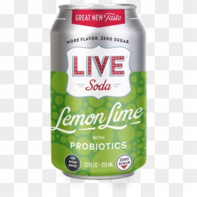 Live Soda Mockup Lemonlime 20 01 24 - Non-alcoholic Beverage, HD Png Download - lemon lime png