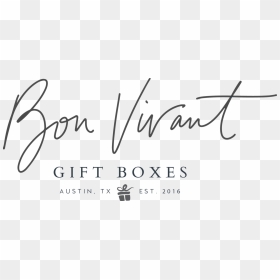 Bon Vivant Gift Boxes - Calligraphy, HD Png Download - honey drip png