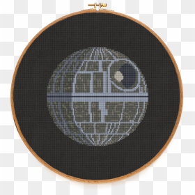 Cross-stitch, HD Png Download - death star png transparent