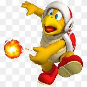 Fire Bro Mario, HD Png Download - mario fireball png