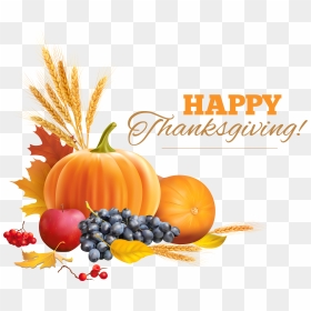 Happy Thanksgiving Decor Png Clipart Image, Transparent Png - thanksgiving background png