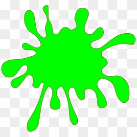 Green Splat Transparent & Png Clipart Free Download - Green Paint Splatter Clipart, Png Download - green paint splatter png
