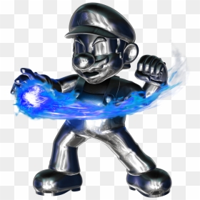 Super Smash Bros Ultimate Metal Mario, HD Png Download - mario fireball png