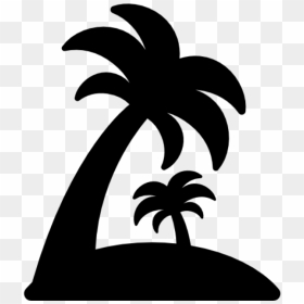 Island Icon Png, Transparent Png - palm tree icon png