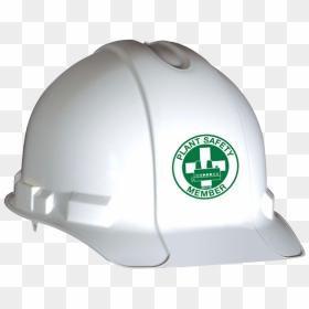 Plant Safety Member Hard Hat Emblem - Safety First Hard Hat, HD Png Download - construction helmet png