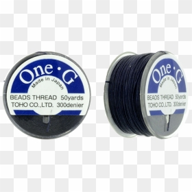 Toho One-g Nylon Beading Thread Navy Blue 50 Yards - Wire, HD Png Download - toho logo png