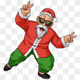 Christmas Time Master Roshi - Mr Roshi Dragon Ball Z, HD Png Download - gangsta png
