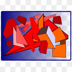 Flying Shapes Clip Arts - Clip Art, HD Png Download - shapes design png