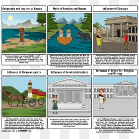 Storyboard Of Ancient Rome, HD Png Download - roman statues png