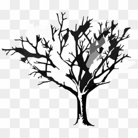 Silhouette, HD Png Download - spooky tree png