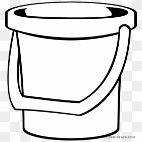 Library Of Bucket Of Fish Clip Art Royalty Free Library - Bucket Black And White Clipart, HD Png Download - corona bucket png