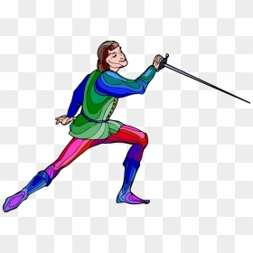 Lunge,fictional Character,solid Swinghit - Romeo And Juliet Mercutio Clipart, HD Png Download - romeo and juliet png
